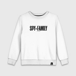 Свитшот хлопковый детский Spy x Family Logo, цвет: белый