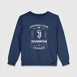 Свитшот хлопковый детский Juventus FC 1, цвет: тёмно-синий