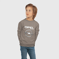 Свитшот хлопковый детский OPEL Pro Racing, цвет: утренний латте — фото 2