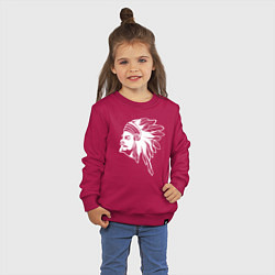 Свитшот хлопковый детский Ленин вождь СССР, цвет: маджента — фото 2