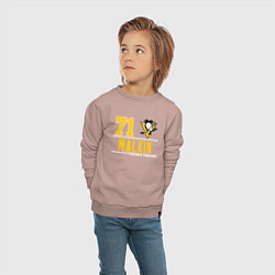Свитшот хлопковый детский ЕВГЕНИЙ МАЛКИН ПИТСБУРГ, цвет: пыльно-розовый — фото 2