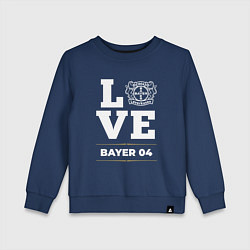 Свитшот хлопковый детский Bayer 04 Love Classic, цвет: тёмно-синий