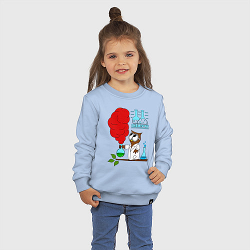 Детский свитшот Сова химик / Мягкое небо – фото 3