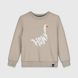 Детский свитшот Honk White Гусь Белый