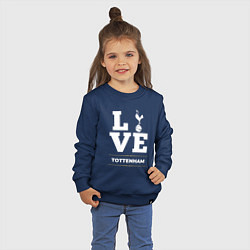 Свитшот хлопковый детский Tottenham Love Classic, цвет: тёмно-синий — фото 2