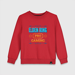 Свитшот хлопковый детский Игра Elden Ring PRO Gaming, цвет: красный