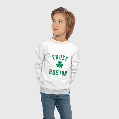 Детский свитшот Trust Boston / Белый – фото 4