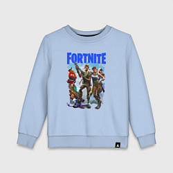 Свитшот хлопковый детский FORTNITE ПЕРСОНАЖИ ИГРЫ, цвет: мягкое небо