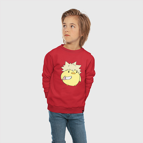 Детский свитшот Опасный Бакуго My Hero Academia / Красный – фото 4