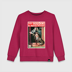 Свитшот хлопковый детский Poster Harry Houdini Episode Eight, цвет: маджента