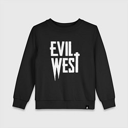 Детский свитшот Evil west logo