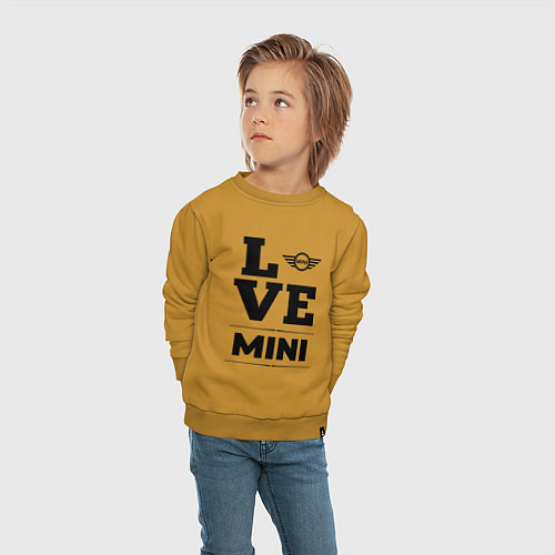 Детский свитшот Mini Love Classic / Горчичный – фото 4
