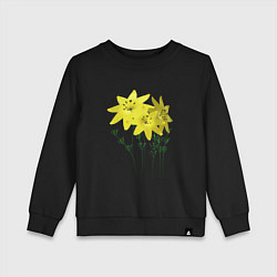 Детский свитшот Flowers yellow