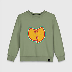 Свитшот хлопковый детский Wu-Tang Colors, цвет: авокадо