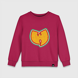 Свитшот хлопковый детский Wu-Tang Colors, цвет: маджента