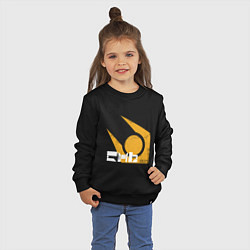 Свитшот хлопковый детский Half life - city 17, цвет: черный — фото 2