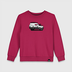 Свитшот хлопковый детский Бездорожье без дорог, цвет: маджента