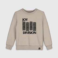 Свитшот хлопковый детский Joy Division - rock, цвет: миндальный