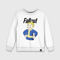 Свитшот хлопковый детский Fallout blondie boy, цвет: белый