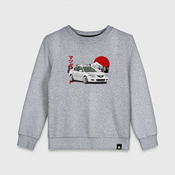 Свитшот хлопковый детский Mazda 3 bk JDM Retro, цвет: меланж