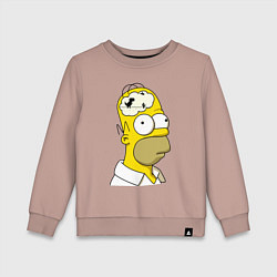 Детский свитшот Гомер Симпсон - нет подключения к интернету
