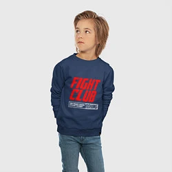Свитшот хлопковый детский Fight club boxing, цвет: тёмно-синий — фото 2