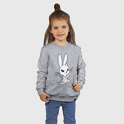 Свитшот хлопковый детский Angel Bunny - my little pony - cartoon, цвет: меланж — фото 2