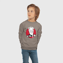 Свитшот хлопковый детский Доктор Ливси - KFC Edition, цвет: утренний латте — фото 2