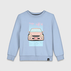 Свитшот хлопковый детский Toyota Altezza stance, цвет: мягкое небо
