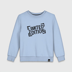 Свитшот хлопковый детский Limited edition - Minimalism, цвет: мягкое небо