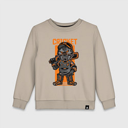 Детский свитшот Обезьяна крикетист