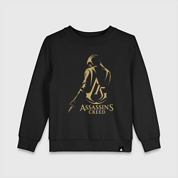 Свитшот хлопковый детский Assassins creed 15 лет, цвет: черный