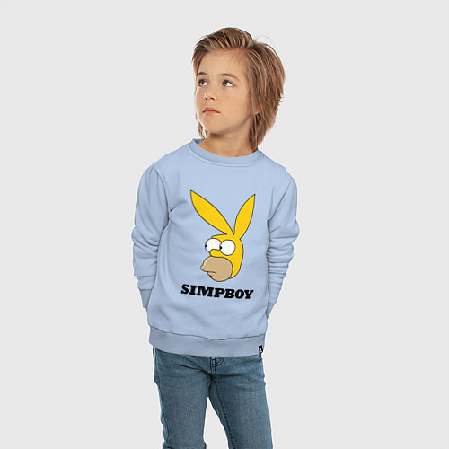 Детский свитшот Simpboy - rabbit Homer / Мягкое небо – фото 4
