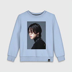 Свитшот хлопковый детский Dark side Jimin, цвет: мягкое небо