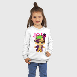 Свитшот хлопковый детский Little Jotaro Cujo - JoJo Bizarre Adventure, цвет: белый — фото 2