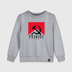 Свитшот хлопковый детский USSR Patriot, цвет: меланж