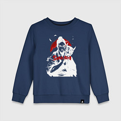 Детский свитшот Белый самурай и маска