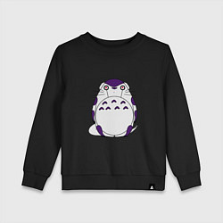 Свитшот хлопковый детский Totoro Frieza, цвет: черный