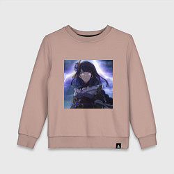 Свитшот хлопковый детский Raiden love, цвет: пыльно-розовый