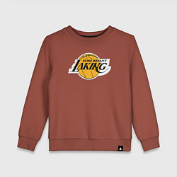 Свитшот хлопковый детский Kobe Bryant laking, цвет: кирпичный