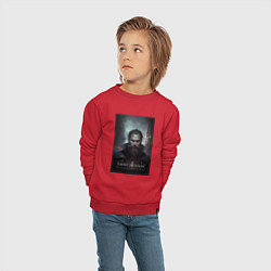 Свитшот хлопковый детский Санкт - Петербург - персонаж, цвет: красный — фото 2