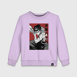 Свитшот хлопковый детский Стальная Бита, цвет: лаванда