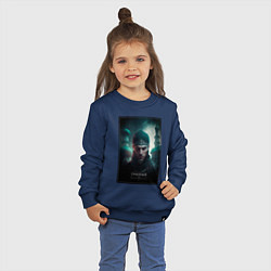 Свитшот хлопковый детский Грозный персонаж города, цвет: тёмно-синий — фото 2