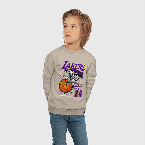 Детский свитшот LA Lakers Kobe / Миндальный – фото 4