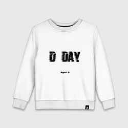 Свитшот хлопковый детский D DAY Agust D, цвет: белый