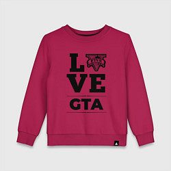 Свитшот хлопковый детский GTA love classic, цвет: маджента