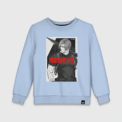 Свитшот хлопковый детский Леон с базукой - Resident, цвет: мягкое небо