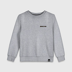 Свитшот хлопковый детский Красно-зеленый гейм овер - мини, цвет: меланж