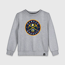 Свитшот хлопковый детский Denver Nuggets, цвет: меланж
