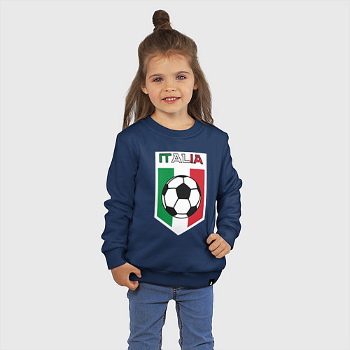 Детский свитшот Футбол Италии / Тёмно-синий – фото 3